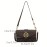 Retro Letter Buckle Graphic Crossbody Bag, Women's Flap Shoulder Bag, Trendy Square Handbag & Purse