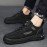 Men's Trendy Solid Boots, Comfy Non Slip Casual Lace Up Durable Shoes For Men's Outdoor Activities