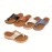 Women's Massage Wedge Slides, Comfy Toe Loop Slip On Slide Sandals, Casual Outdoor Arch Support Sandals