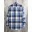 Color Block Big Plaid Pattern Men's Long Sleeve Button Up Shirt For Spring Fall Outdoor