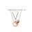 1pc Trendy Creative Double Rings Roman Numeral Pendant Necklace Decorative Accessories For Holiday Party Gift Men Accessories