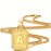 1pc Initial Letter Pendant Necklace For Men, 18K Golden Plated Box Chain Necklace