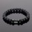 1pc Frosted Bead Dumbbell Bracelet For Men, Bracelet Gift