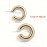 1pair/2pairs Fashion Retro Fake Piercing Ear Clips, Asymmetry Round Cartilage Ear Clip For Men, Christmas Gift