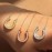 Horseshoe Design Full Shiny Zircon Inlaid Pendant Necklace Elegant Simple Style Daily Casual