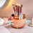 1pc Desktop Rotating Cosmetic Storage Box, Multi-Function Make Up Case, Skin Care Products Organizer Case, Plastic Makeup Brush Organizer Container