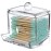 1pc Transparent Acrylic Cotton Swab Storage Jar - Organize And Store Cotton Pads In Style