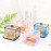1pc Transparent Acrylic Cotton Swab Storage Jar - Organize And Store Cotton Pads In Style