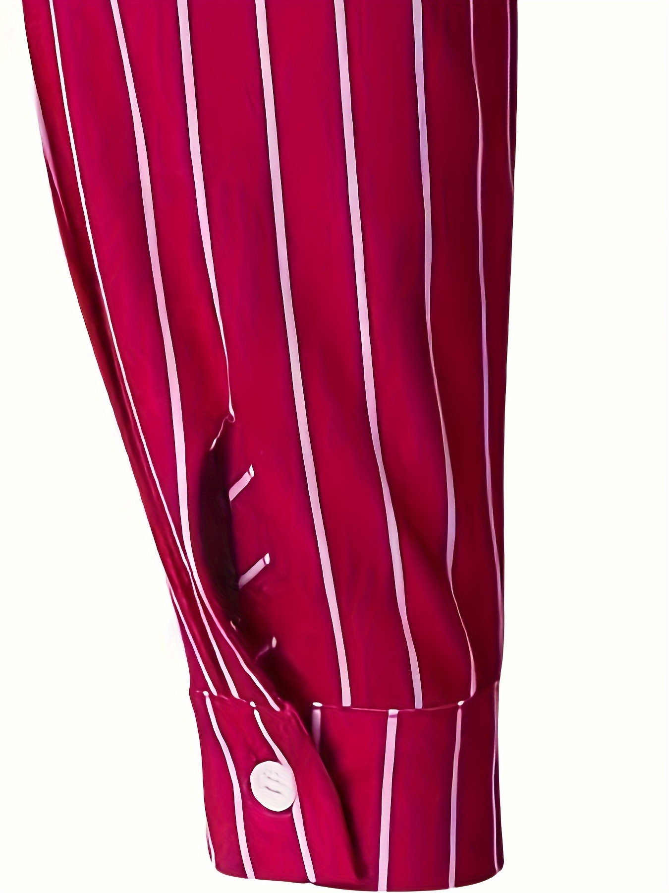 casual mens striped daily long sleeve button up shirt for spring fall outdoor details 8